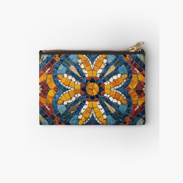 Item preview, Gaudi Inspired Floral Kaleidoscope Diamond Mosaic Pattern Print designed and sold by GrinGalore.