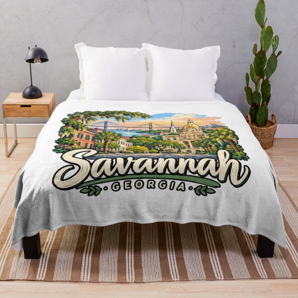 Item preview, Hand Drawn Savannah Georgia Travel Souvenir Landmark Gift designed and sold by MichaeIRellov.