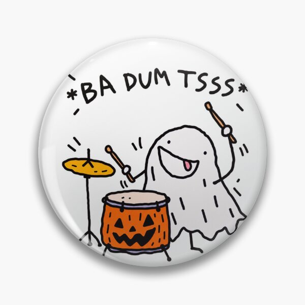 Item preview, Badum Tss Halloween Ghost designed and sold by MonkiFlipp.