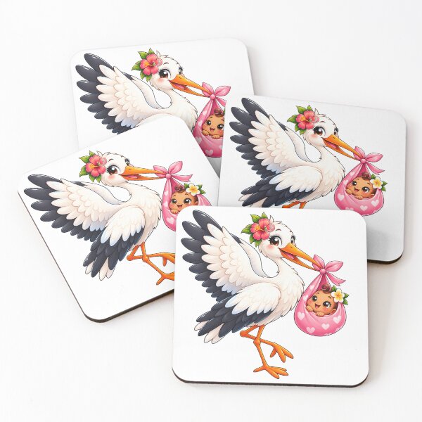 Item preview, Baby girl on the way with the Stork designed and sold by cheznamaloue.