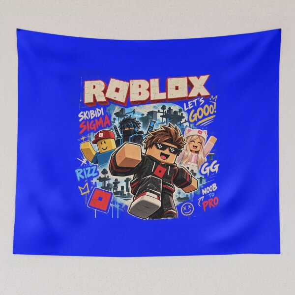 Item preview, Roblox Vintage Meme Gaming – Skibidi Sigma Rizz Retro designed and sold by Behzat Altuner.