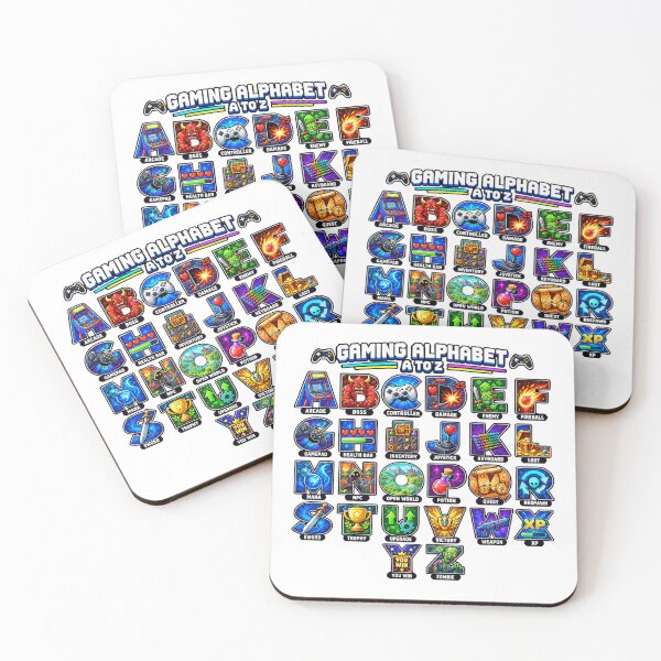 Item preview, Gaming Alphabet A to Z Gamer Video Game Design designed and sold by NoetherSym.