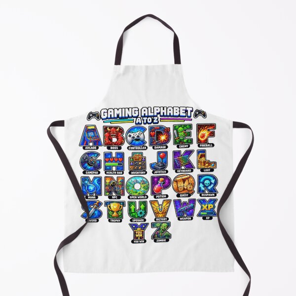 Item preview, Gaming Alphabet A to Z Gamer Video Game Design designed and sold by NoetherSym.