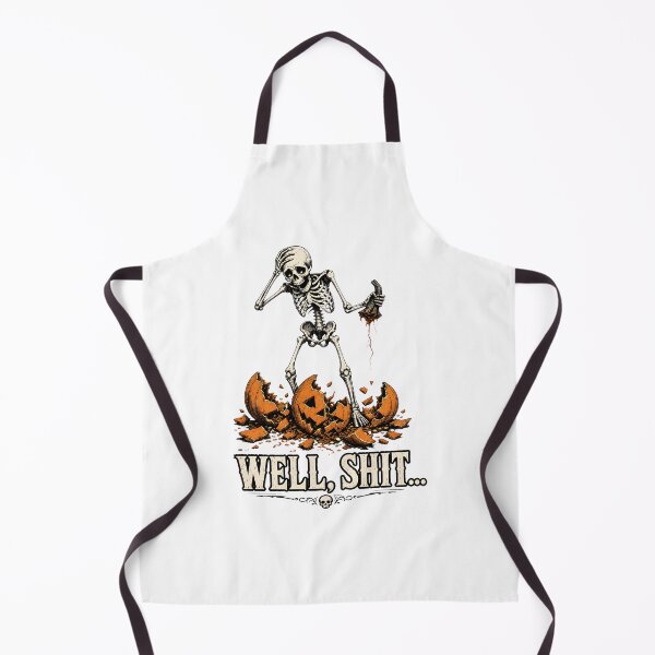 Item preview, Skeleton Broken Jack o Lantern Well Shit Halloween designed and sold by OlyvieArt.