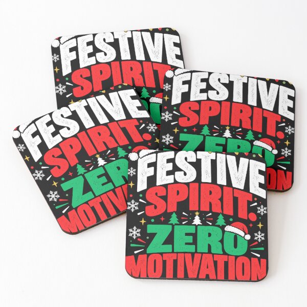 Item preview, Festive Spirit Zero Motivation – Funny Christmas Work Design designed and sold by KeeganDykes.