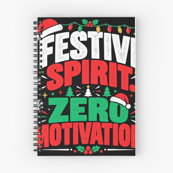 Item preview, Festive Spirit Zero Motivation – Funny Christmas Work Design designed and sold by KeeganDykes.