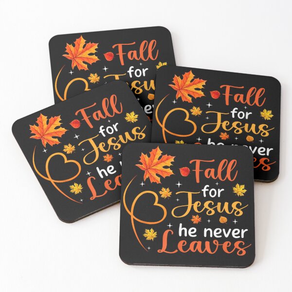 Item preview, Fall for Jesus He Never Leaves Christian Faith Cross Pumpkin designed and sold by Crookedorbit ⭐⭐⭐⭐⭐ .