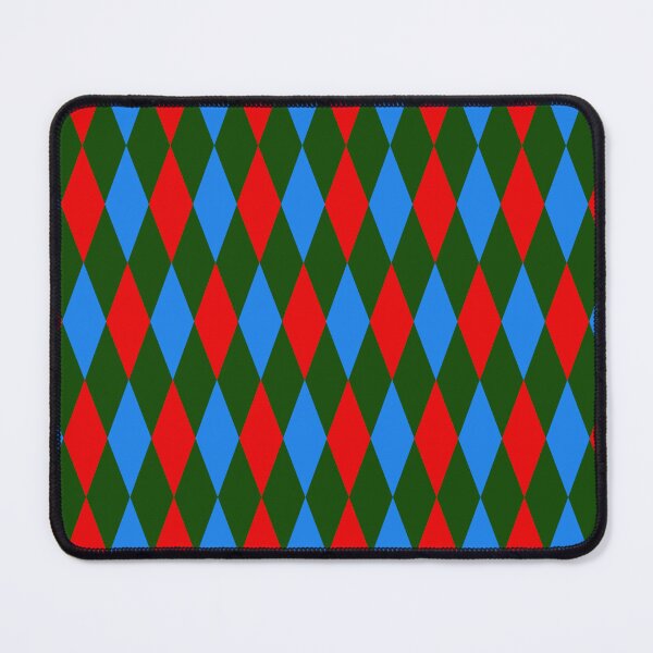 Item preview, Red Blue Green Harlequin Diamonds Pattern designed and sold by PatternTitan.