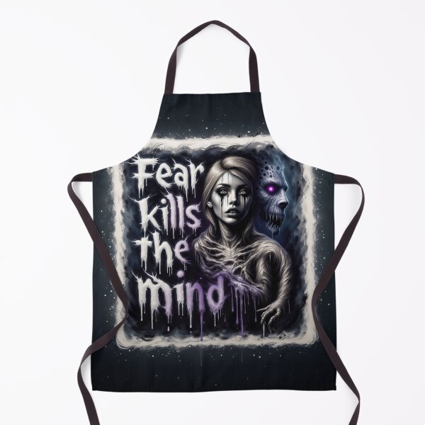 Item preview, Fear Kills The Mind Dark Horror Typography Illustration designed and sold by Marcu Ioachim.