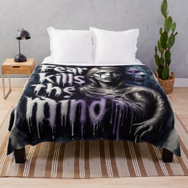 Item preview, Fear Kills The Mind Dark Horror Typography Illustration designed and sold by Marcu Ioachim.