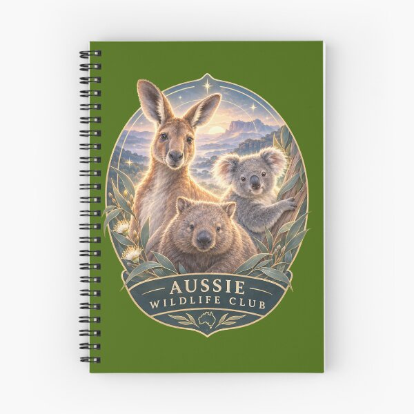 Item preview, Aussie Wildlife Club Kangaroo Koala Wombat – Australian Wildlife Badge designed and sold by Jandedan.