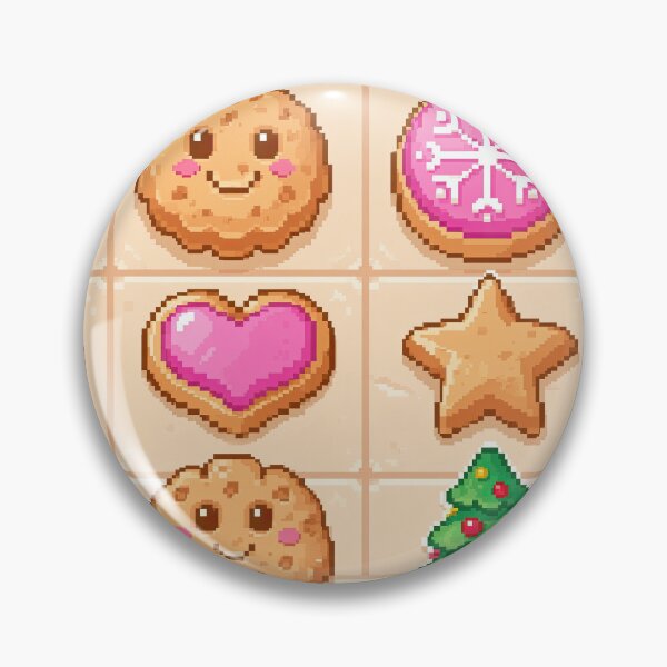 Item preview, Pixel art cookies featured on a warm holiday designed and sold by ckybe.