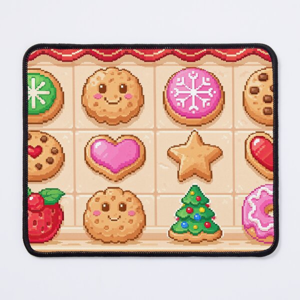Item preview, Pixel art cookies featured on a warm holiday designed and sold by ckybe.