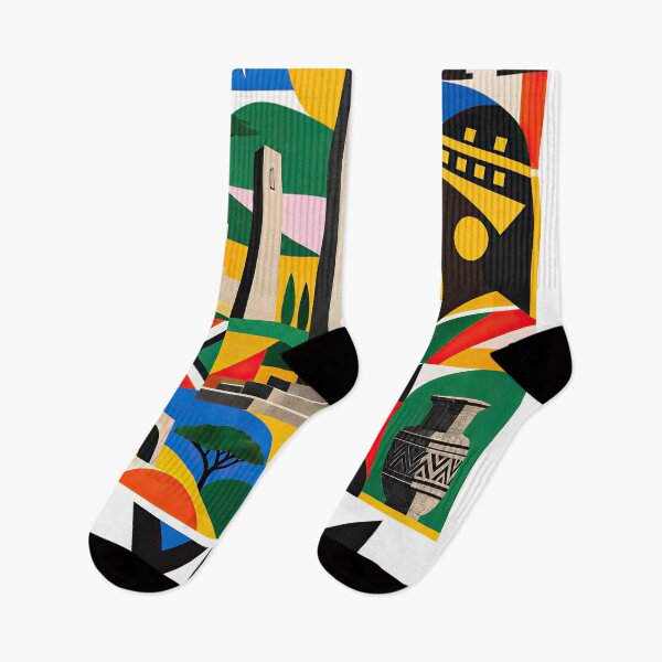 Item preview, Colorful geometric poster celebrating Axum and Ethiopian heritag designed and sold by ckybe.