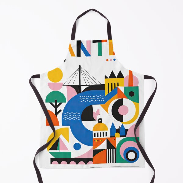 Artikelvorschau, Colorful geometric poster featuring the word NANTES FRANCE entworfen und verkauft von ckybe.