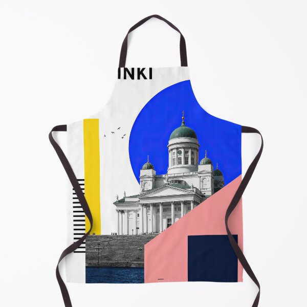 Item preview, Graphic travel poster featuring Helsinki Cathedral with bold designed and sold by ckybe.