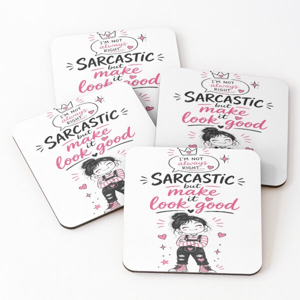 Item preview, Sarcastic But Make It Look Good T-Shirt – Funny Sassy Girl Quote Shirt – Pink Aesthetic Humor Design designed and sold by Sushikidsntoddlers.