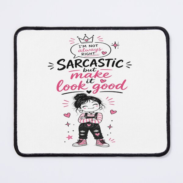 Item preview, Sarcastic But Make It Look Good T-Shirt – Funny Sassy Girl Quote Shirt – Pink Aesthetic Humor Design designed and sold by Sushikidsntoddlers.