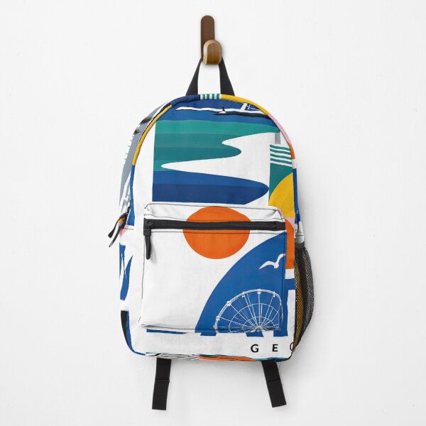 Item preview, Colorful geometric travel poster featuring Batumi, Georgia, with designed and sold by ckybe.