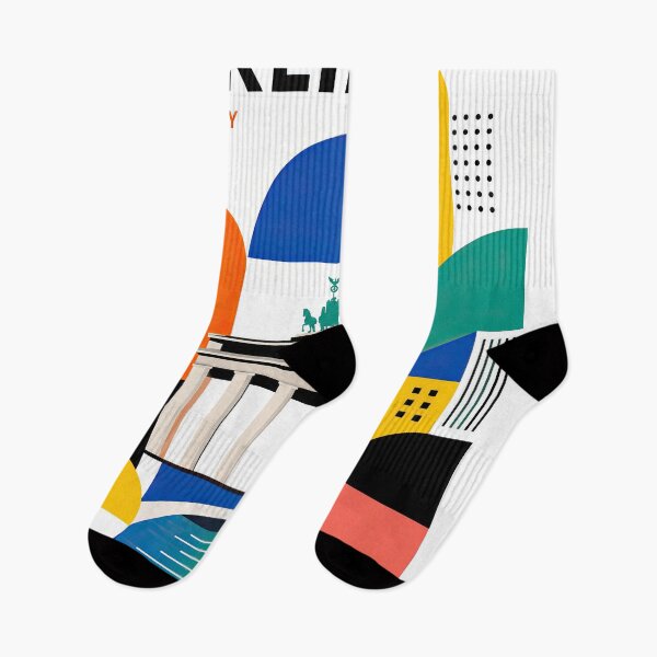 Item preview, Colorful geometric illustration of Berlin featuring the Fernseht designed and sold by ckybe.