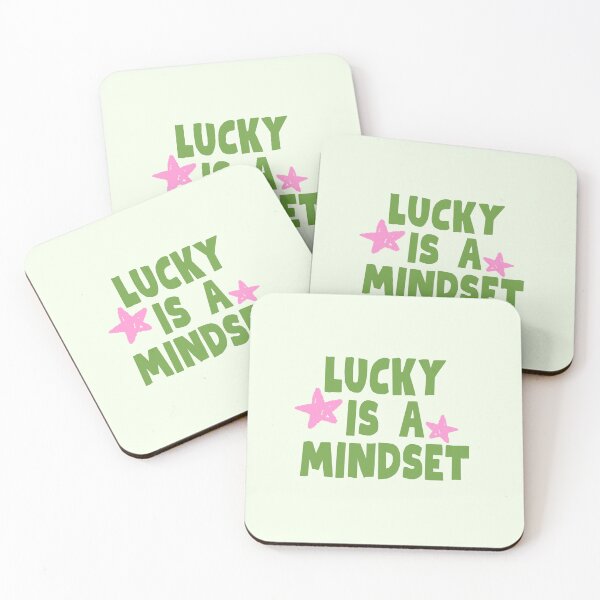 Item preview, lucky is a mindset designed and sold by PeachyLitchi.