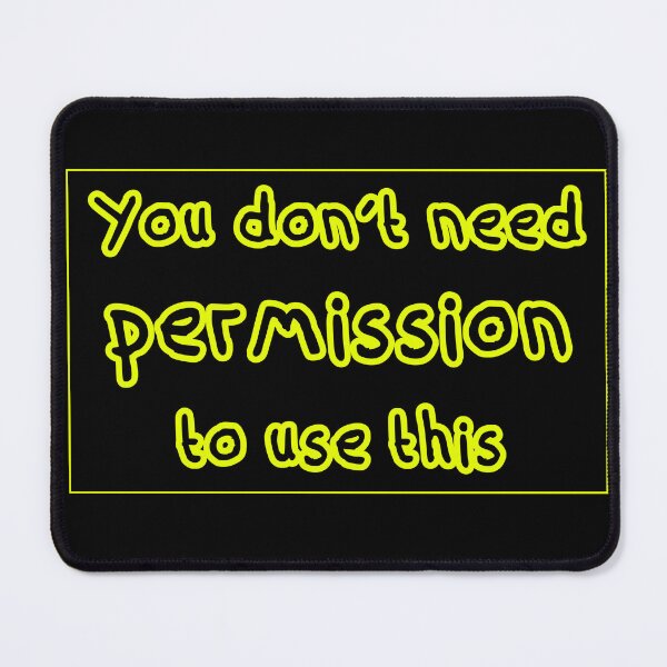Item preview, You Don't Need Permission Typography Word Art designed and sold by Dyche Studio.