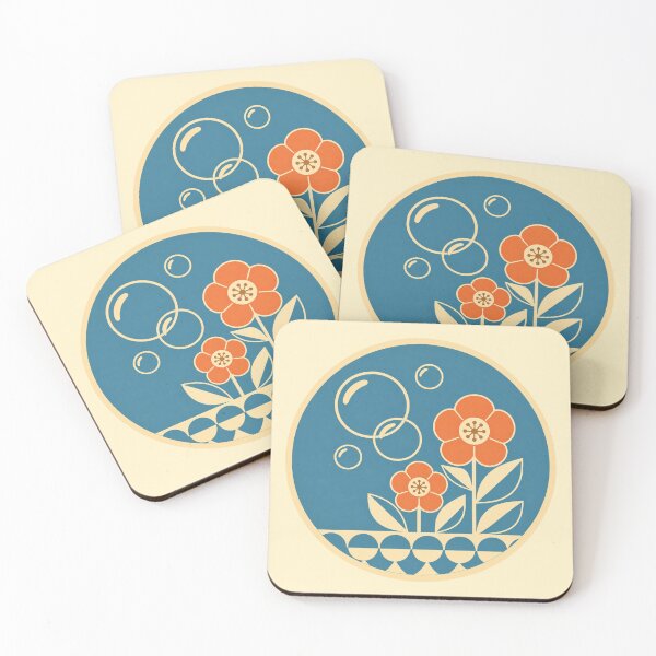 Item preview, Retro Garden – Bubbles and Blooms designed and sold by mellow-koko.