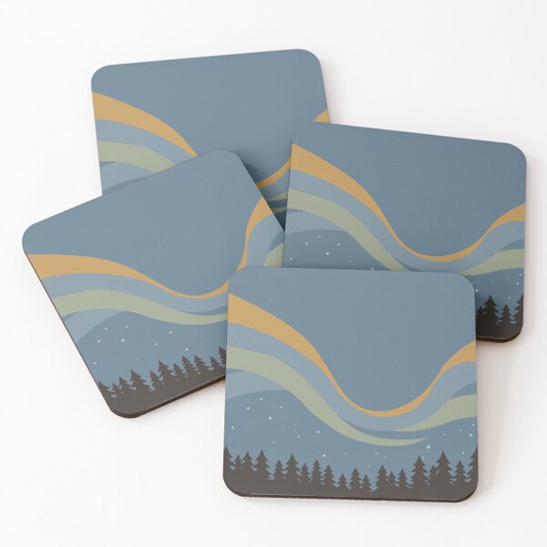 Item preview, Northern Lights Over Scandinavian Forest designed and sold by IllustratorNZ.
