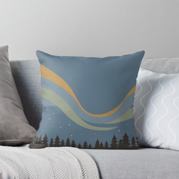 Item preview, Northern Lights Over Scandinavian Forest designed and sold by IllustratorNZ.