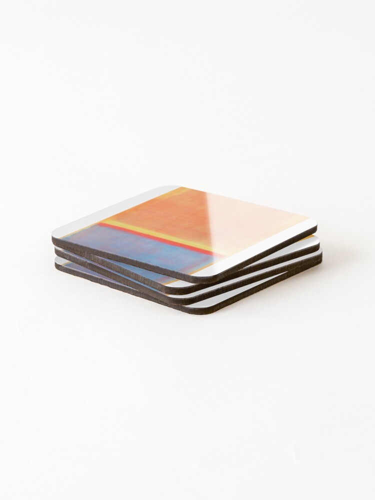 Thumbnail 4 of 5, Coasters (Set of 4), Mark Rothko abstract art - Mark Rothko paintings - Mark Rothko artwork - Mark Rothko artist - Mark Rothko modern art designed and sold by Rohyadalim.