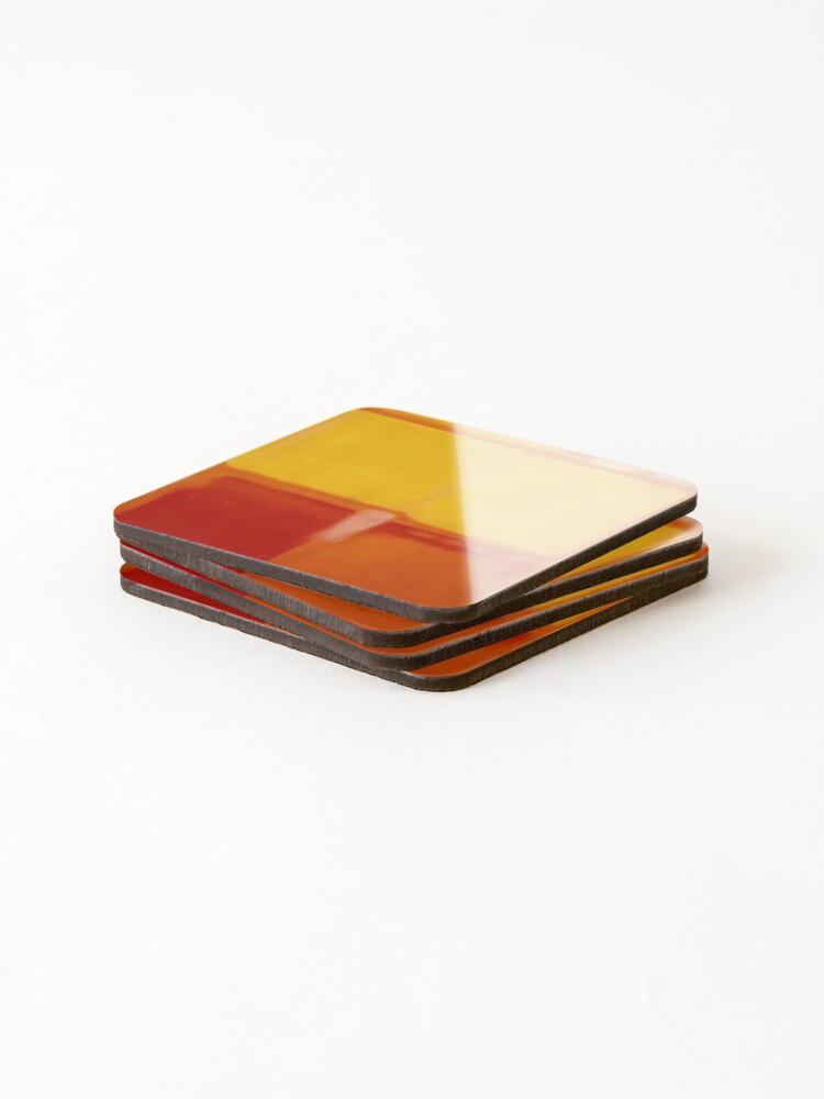 Thumbnail 4 of 5, Coasters (Set of 4), Mark Rothko abstract art - Mark Rothko paintings - Mark Rothko artwork - Mark Rothko artist - Mark Rothko modern art designed and sold by Rohyadalim.