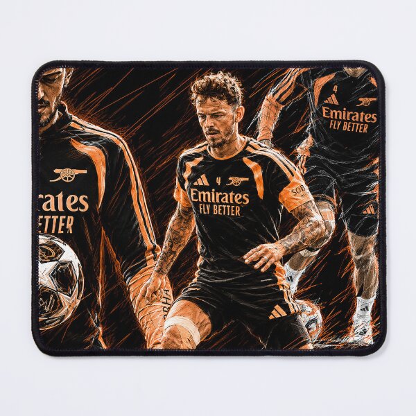 Item preview, Ben White Arsenal Orange Sketch designed and sold by Charlotte Hawkins.