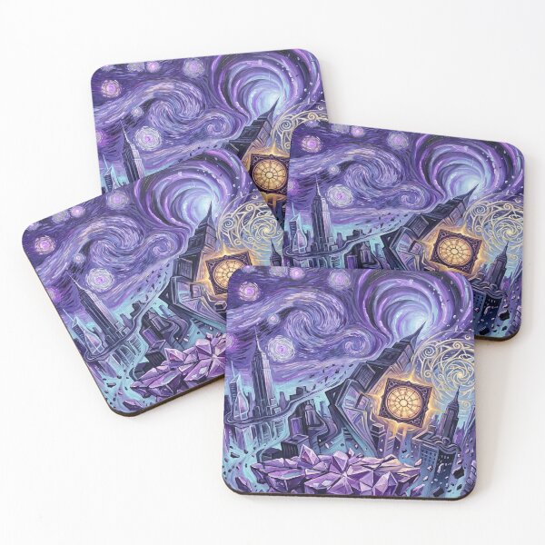 Item preview, Astral Dimension Starry Night Marvel Landscape designed and sold by Bad-Decisions-Designs.