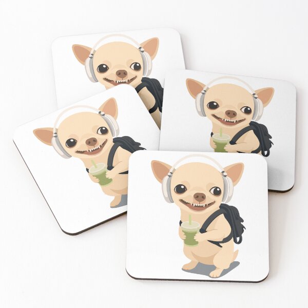 Item preview, Matcha Chihuahua Meme Illustration designed and sold by PrintondemArt.
