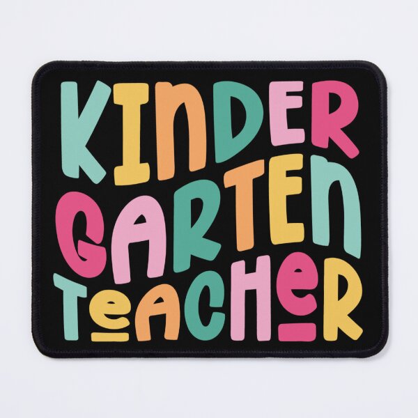 Item preview, Kindergarten Teacher Colorful Wavy Text Design designed and sold by mkclasscreation .