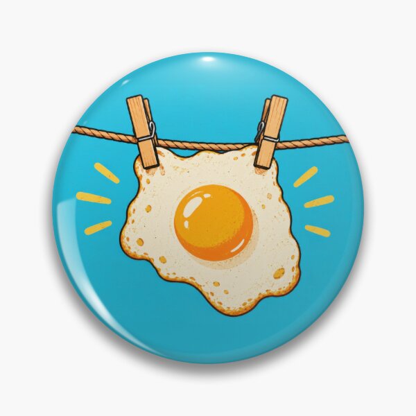 Item preview, Fried egg hanging on a rope designed and sold by anytka.