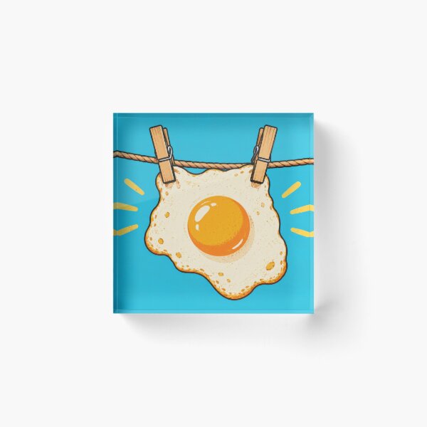 Item preview, Fried egg hanging on a rope designed and sold by anytka.