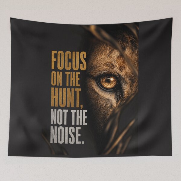 Item preview, Focus On The Hunt, Not The Noise - Motivational Predator Eye Design designed and sold by Bennie Singh.