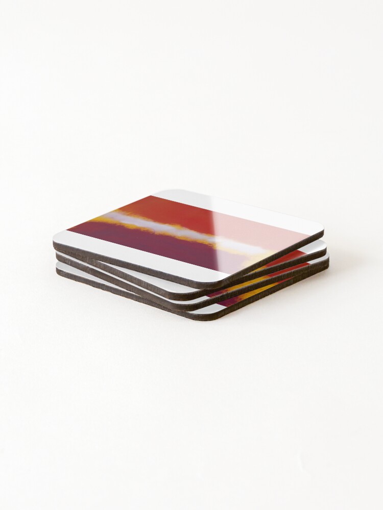 Thumbnail 4 of 5, Coasters (Set of 4), Mark Rothko abstract art - Mark Rothko paintings - Mark Rothko artwork - Mark Rothko artist - Mark Rothko modern art designed and sold by Rohyadalim.