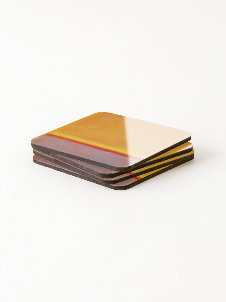 Thumbnail 4 of 5, Coasters (Set of 4), Mark Rothko abstract art - Mark Rothko paintings - Mark Rothko artwork - Mark Rothko artist - Mark Rothko modern art designed and sold by Rohyadalim.