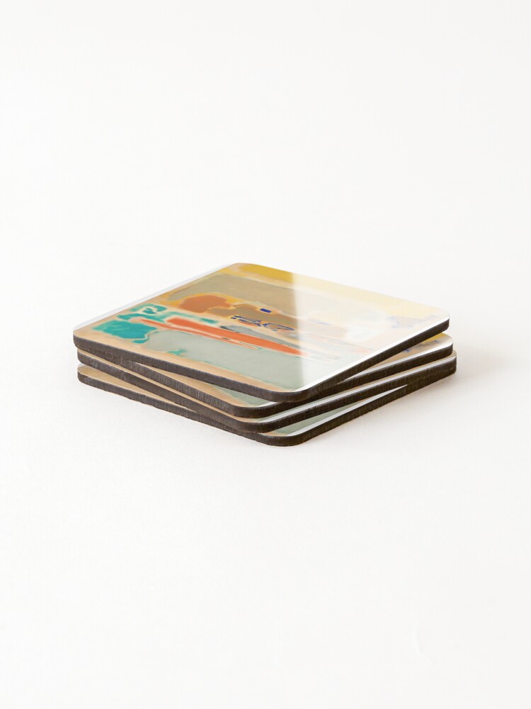 Thumbnail 4 of 5, Coasters (Set of 4), Mark Rothko abstract art - Mark Rothko paintings - Mark Rothko artwork - Mark Rothko artist - Mark Rothko modern art designed and sold by Rohyadalim.