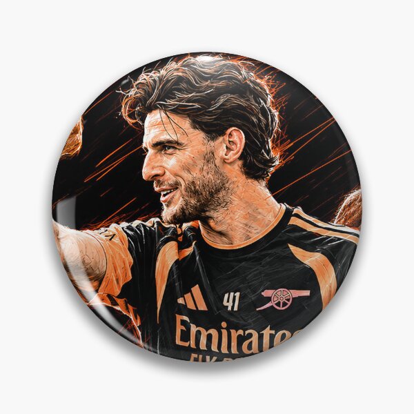 Item preview, Declan Rice Arsenal Orange Sketch designed and sold by Charlotte Hawkins.