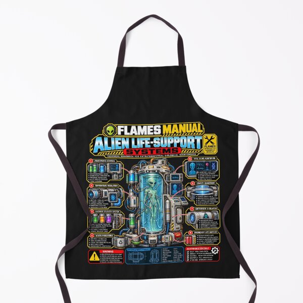 Item preview, FLAMES MANUAL UFO Alien Life Support – Futuristic Sci-Fi Technical Engineering Manual designed and sold by Genius Geek.