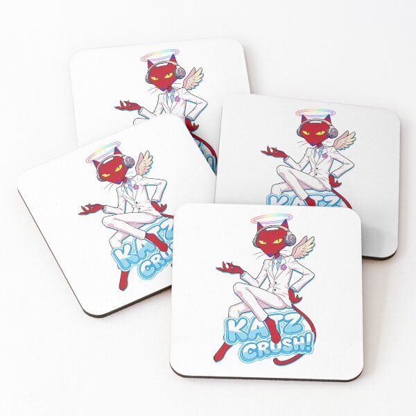 Item preview, Katzz Angel Retro Cartoon Red Cat DJ Suit Pop Art designed and sold by CuteKats.