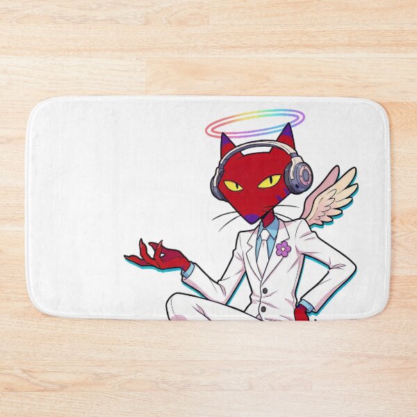 Item preview, Katzz Angel Retro Cartoon Red Cat DJ Suit Pop Art designed and sold by CuteKats.