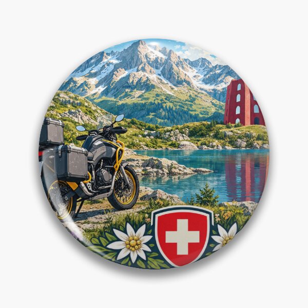 Item preview, Julier Pass - Passo del Giulia Motorcycle Sticker designed and sold by Collect the Roads.