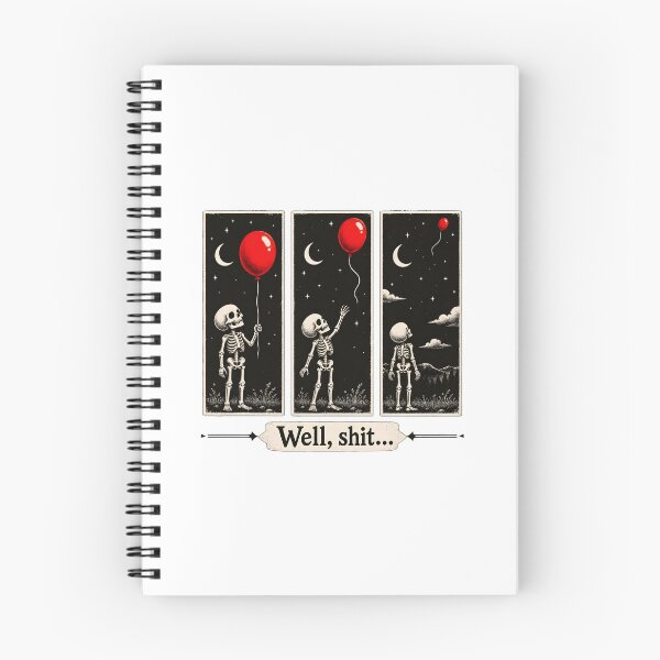 Item preview, Skeleton Loses Balloon Night Sky Art designed and sold by OlyvieArt.