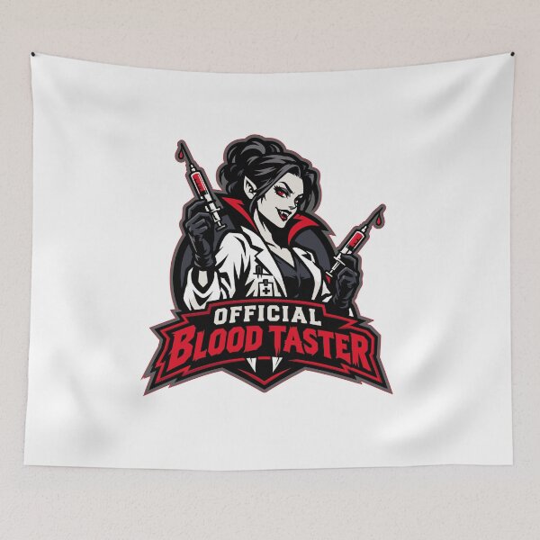 Item preview, Official Blood Taster Female Phlebotomist Vampire Halloween designed and sold by 3Tubes.