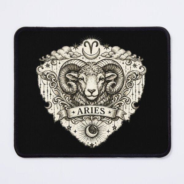 Item preview, Vintage Aries Zodiac Sign Celestial Vintage Retro Line Art Gift designed and sold by Artycom.