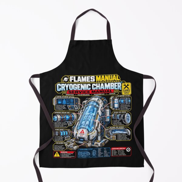 Item preview, FLAMES MANUAL CRYO CHAMBER Life Support – Futuristic Sci-Fi Technical Engineering Manual designed and sold by Genius Geek.